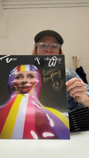Róisín Murphy Instagram - If you’re lucky you might even get some of my DNA! 
‘HIT PARADE’ is out 8th of September! Pre-order any item from my merch store for a chance to win one of these prize packs:
- Four tickets to my Alexandra Palace show in London, UK + a bottle of Champagne
- A personalised video message from me, Róisín Murphy
- A signed and framed photo of me, Róisín Murphy
- A prize pack including all HIT PARADE merch items 

#roisinmurphy #hitparade #roisinmurphyvinyl #freewill #newsong #newalbum