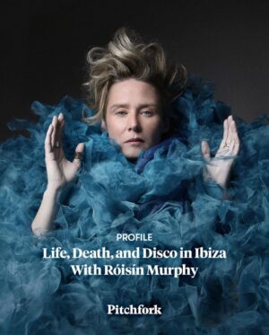 Róisín Murphy Instagram - Wonderful in-depth interview, @philipsherburne spent the whole day with us in Ibiza. Get up close @pitchfork 🌀
“In the dining room stand two six-foot speaker stacks that look like something out of Doctor Who, purchased years ago off “some dodgy Italians” in London. A triptych of vintage posters by Sheffield’s Designers Republic—masterminds of the rave era’s cybernetic aesthetic—testifies to her youth in the UK’s dynamic club scene in the early 1990s.” LINK IN STORIES

Picture @nikpatestudio 
Styling @grahamcruzstylist 
Clothes @yuimanakazato 
Hair @eamonnhughes 
Make up @lillikellymakeup 

#roisinmurphy #pitchfork