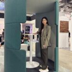 Race Wong Instagram - Interesting options for commercial spaces found at the @finddesignfairasia this year. Beautiful dividers, phone booth, outdoor work booths and amazing moss wall creating the vibe of a garden in a building. Sparked some ideas for the office renovation my team and I are working on @thedreamrproject #officerenovation #commercialrenovation #interiordesign #singapore Singapore