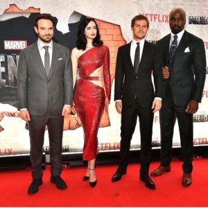 Rachael Taylor Instagram - 🔥🔥🔥🔥 !!!! wish I could have been there last night but I was 🎥 can't wait to see it Aug 18th tho!!!!! #netflix #defend