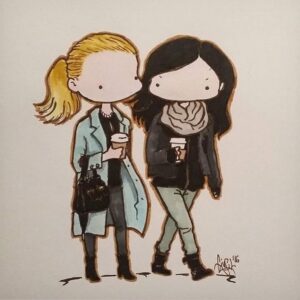 Rachael Taylor Instagram - OMG CUTE ! Love this by @jewseal thank you! Mini Trish and Jessica! Been a year since @marvelsjessicajones came out on Netflix and I'm so proud to be part of it ❤️