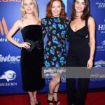 Rachael Taylor Instagram - Frocked up last night with lovelies @ali_mcgirr & @celia.massingham to share #ladiesinblack with America - they laughed at all the Aussie jokes it went down a treat 🐨! Thank you @psfilmfest for having us 🌵 📷 @vivienphotos