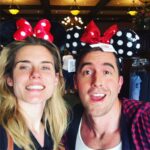 Rachael Taylor Instagram – Matterhorn before and after + that wet tire thingy 😂 💦DISNEYLAND with ultimate tour guide @ajyeend 🎉🎉🎉 #lovedit #takemeback #imfive