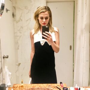 Rachael Taylor Instagram - Another bathroom selfie 🤦🏼‍♀️ THANK YOU @wolkmorais ⚡️
#bathroomselfie #montecarlofilmfestival
