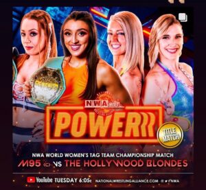 Rachel Kelvington Bostic Instagram - Hello wrestling world 🌎 
Meet the Hollywood Blondes tonight on @nwa!