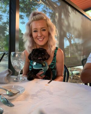 Rachel Kelvington Bostic Instagram - Happy international puppy day to my best friend, my ride or die, this sweet little puppy dude I call Sly 🥰

#internationalpuppyday #dogsofinstagram #dogmom #pittsburghpup