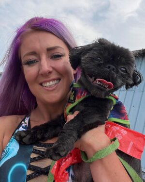 Rachel Kelvington Bostic Instagram - Happy international puppy day to my best friend, my ride or die, this sweet little puppy dude I call Sly 🥰

#internationalpuppyday #dogsofinstagram #dogmom #pittsburghpup