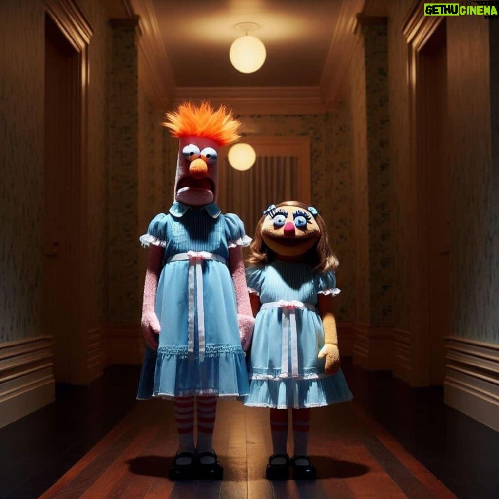 Rachel Roberts Instagram - 🩸🔪🕸️🕷️🎃 #Repost @james_grissom ・・・ “The Shining” with Muppets