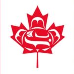 Rachel Roberts Instagram - Honoring Indigenous Peoples Day on this Canadian Thanksgiving…. Sending love and light out to the world today. 🙏🏻❤️ The Canadian Native Flag by Kwakwaka’wakw artist Mulidzas-Curtis Wilson