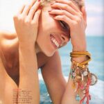 Rachel Roberts Instagram - Smile…it’s Friday! #fbf @ellefr by the amazing @annemenke2 @perrinerougemonthair @jurgenbraun #helenerenaut #rachelroberts ❤️❤️❤️ Le Taha'a, French Polynesia