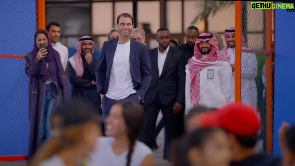 Rafael Nadal Instagram - A dream come true. The surprise of a lifetime when @RafaelNadal, new ambassador for @SaudiTennis dropped into a clinic. Inspiring the Next Gen for years to come.