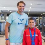 Rafael Nadal Instagram - An unforgettable day! ☺️ Following the 🏆 trophy ceremony of the @tenniseuropejuniortour 12 & Under Festival, the champions & finalists were greeted by @rafaelnadal! Rafa congratulated the players on their performances, expressed his hope that they had enjoyed their time at the @rafanadalacademy and encouraged them to keep working hard in the future. Congratulations! VAMOS‼️