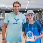 Rafael Nadal Instagram - An unforgettable day! ☺️ Following the 🏆 trophy ceremony of the @tenniseuropejuniortour 12 & Under Festival, the champions & finalists were greeted by @rafaelnadal! Rafa congratulated the players on their performances, expressed his hope that they had enjoyed their time at the @rafanadalacademy and encouraged them to keep working hard in the future. Congratulations! VAMOS‼️