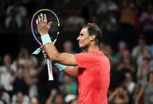 Rafael Nadal Instagram - Great night in Brisbane. Very happy for the win and into the quarterfinals tomorrow. Thanks to an amazing crowd and all the support around the world. Vamos ! 💪🏻
#brisbanetennis