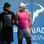 Rafael Nadal Instagram - Hi all. Back at home in Mallorca, wanted to share with you all some pictures of my stay in Kuwait these past days. Great week of work! 💪🏻 📸 @cocodubreuilphoto / @rafanadalacademykuwait Rafa Nadal Academy
