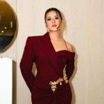 Raisa Andriana Instagram - My look for The Grammys! Makeup // @archangelachelsea @lancomeofficial Styled // @ivanteguhsantoso Dress // @digo.designs Accesories // @tuloladesigns