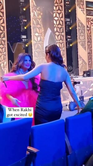 Rakhi Sawant Instagram - When Rakhi pulled Shehnaaz 😉❤️

#shehnaazgill #Rakhisawant
