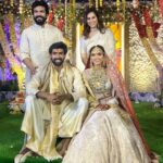 Ram Charan Instagram - Finally my hulk is married ❤️wishing @ranadaggubati @miheeka a very happy life together!!🤗🤗