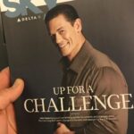 Randy Orton Instagram - I’m on a flight to London and see this striking young man asking me a question. Why yes @johncena I am up for a challenge, are you? Let’s say ohhhh I dunno, #Wrestlemania36 maybe? Or does Hollywood have you booked solid? #WM36