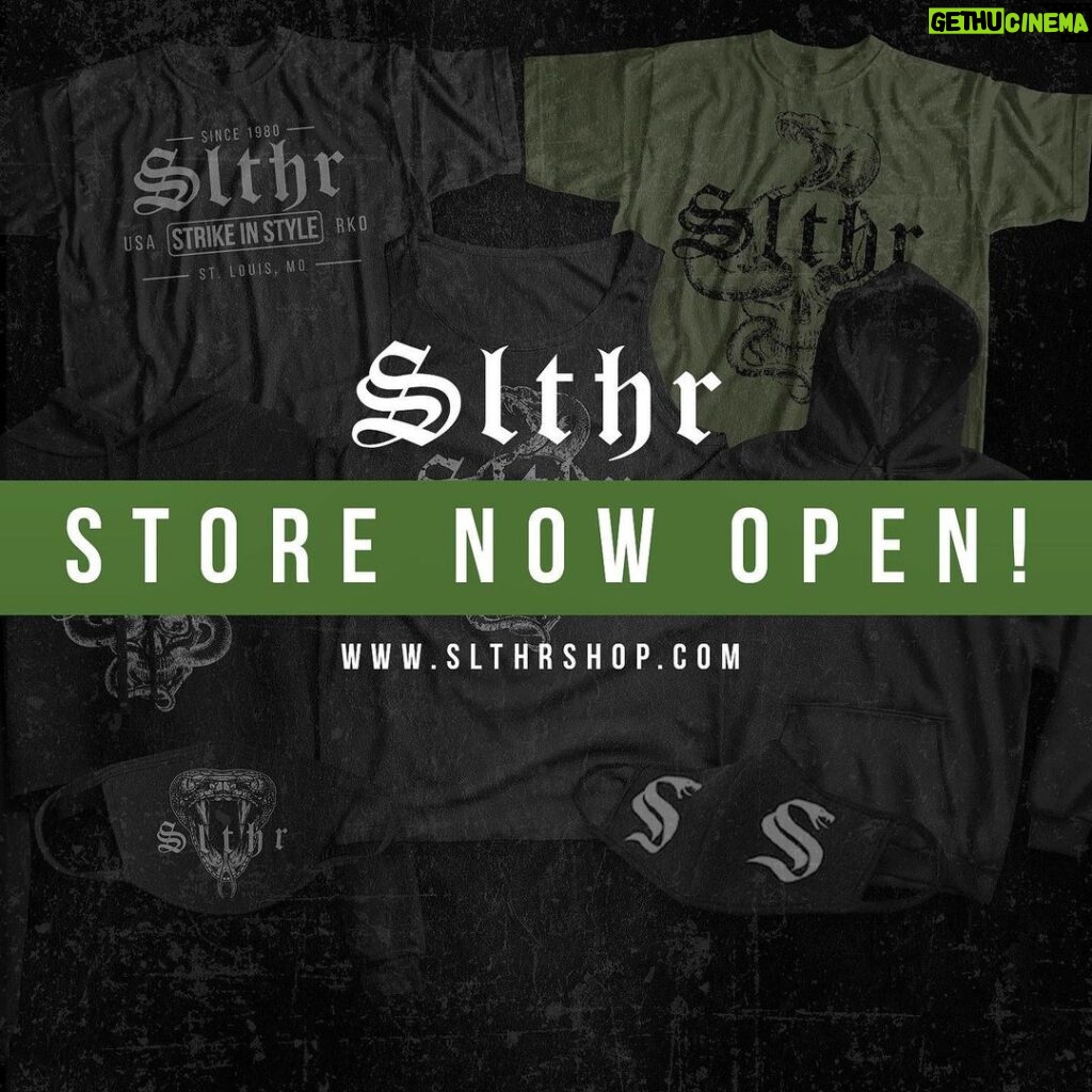 Randy Orton Instagram - Slthrshop.com is NOW officially open for business!! @slthrshop #SLTHR #outtanowhere