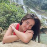 Ranty Maria Instagram - she comes alive in the summer time Lapopu Waterfall, Sumba Barat