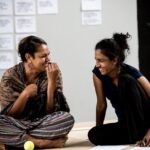 Rarriwuy Hick Instagram - My beautiful nangi has taught me so much about Sri Lanka. Sometimes I pronounce Sinhalese words wrong but she just laughs at me & sometimes I laugh at her when she pronounces Yolngu words wrong. Sharing culture and language is so important to me. Thank you for being you. 💞👯‍♀️ #sisters #yapa #nangi #srilanka #yolngu #belvoirst #brownbreaking @colonystories
