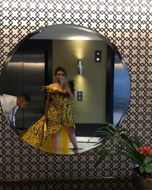 Rarriwuy Hick Instagram - Wearing the amazing @evanacouturefashion to the @dreamtimeawards