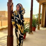 Raveena Tandon Instagram - Desert Rose … #jaisalmer , the sands of time , fleeting moments ,this beating heart of mine , that I left behind. #rajasthan #insomeotherbirth Outfit- @nouria_by_dipti_advait Styled by @poojagulabani