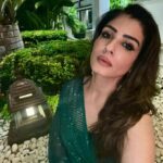 Raveena Tandon Instagram - Shine like an emerald…. My forever colour. Ootd : @lavanyathelabel Brand Pr : @styling.your.soul x @socialpinnaclepr Mumbai, Maharashtra