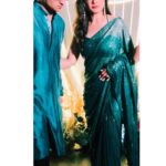 Raveena Tandon Instagram - Shine like an emerald…. My forever colour. Ootd : @lavanyathelabel Brand Pr : @styling.your.soul x @socialpinnaclepr Mumbai, Maharashtra