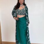 Raveena Tandon Instagram - ♥️📸 A Green Burst 💫 HMU : @sshurakhan Outfit : @chhavviaggarwalofficial PR: @thewisedesign