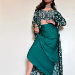 Raveena Tandon Instagram - ♥️📸 A Green Burst 💫 HMU : @sshurakhan Outfit : @chhavviaggarwalofficial PR: @thewisedesign