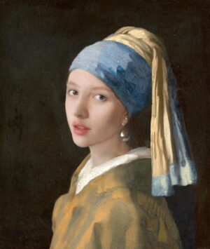 Rebecca Flint Instagram - RECREATING A MASTERPIECE 💫 using @photoshop

Trying my hand at time travelling 🔎 I felt inspired to join this mysterious muse behind the frame over 358 years after she was first brought to life… 

JOHANNES VERMEER: GIRL WITH A PEARL EARRING

also known as… 

A Tronie painted in the Turkish Fashion

Portrait in an Antique Costume, uncommonly artistic

Girl with a Turban

Girl with a Pearl

The Pearl ✨

Are you a fan of this painting? 🔎
Follow to see how I did it ✌️😊

#historyofart #classicalpainting #classicalart #arthistorian #arthistory #arthistorymemes #girlwithapearlearring #johannesvermeer #vermeer #girlwithpearlearring #pearls #mauritshuis #paintingtransformation #beforeandafter #photoshoppro #artdetails #artofdetails #classicalartdetails #artcloseup #closeuppainting #fineartdetail #17thcentury #1600s #1600sart #17thcenturyart