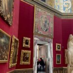 Rebecca Flint Instagram - a quick trip to Florence to see the location of a very famous piece 🔎 I love Zoffany’s Tribuna of the Uffizi… this painting was considered gratuitous and grotesque in its excess, but for me I love the inception and the maximalism. It’s such an iconic and memorable piece, but did you know it’s based on a real collection and a real place? The octagonal room in the Uffizi Gallery in Florence is the very same location which is captured in this piece! And can you recognise any of those tiny painstakingly painted paintings too? It was ambitious to not only paint at your own level of skill, but also to emulate the skilled paintings of others, it makes my mind spin 😵‍💫 @uffizigalleries @royalcollectiontrust La Tribuna degli Uffizi