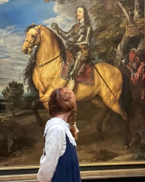 Rebecca Flint Instagram - Whilst Van Dyck’s triple portrait of Charles I is privately held in Windsor Castle, I was able to see another view of Charles through Van Dyck’s eye, in the National Gallery, upon horseback. 

Painted around 1637 🎨

#anthonyvandyck #17thcenturyart #arthistory #historyofart #charlesi #kingcharlesi #nationalgallery #royalcollectiontrust #1600sart