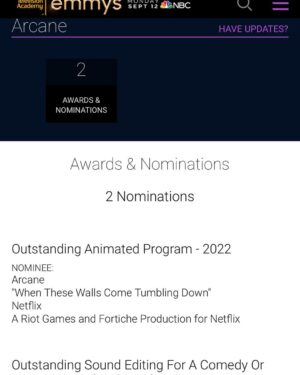 Reed Shannon Instagram - 4 Emmy Wins🏆🏆🏆🏆 for our beloved @arcaneshow congrats to the whole team🙏🏽🔥🍾