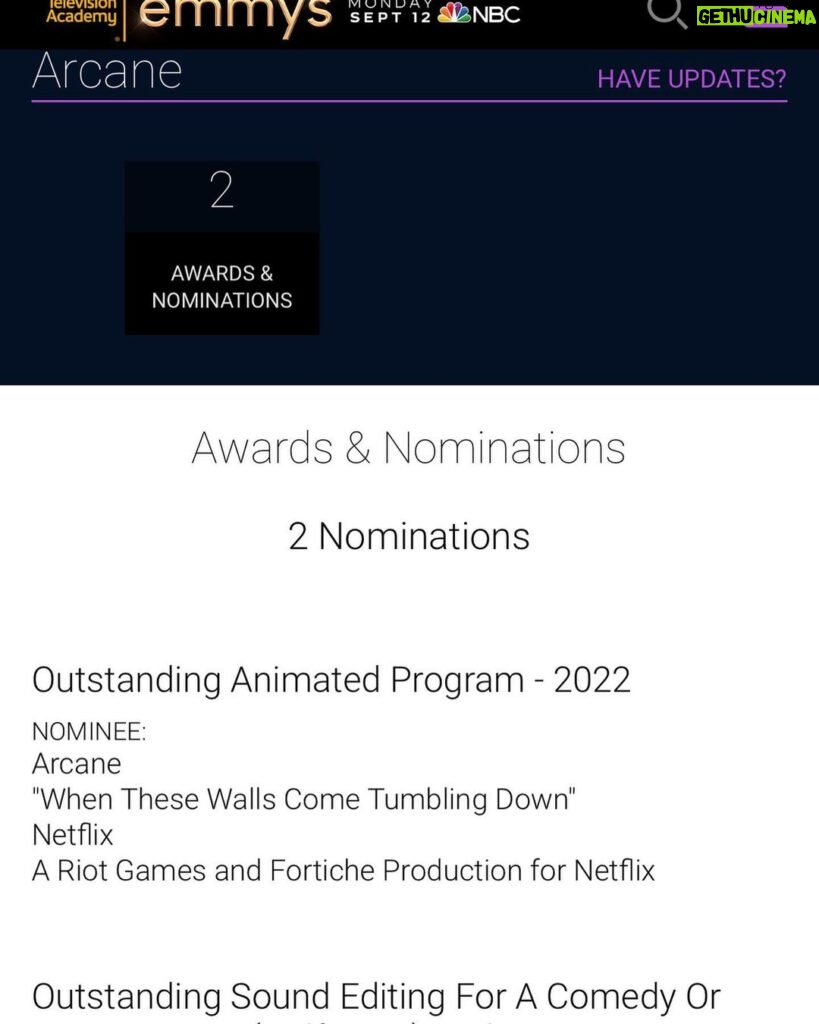 Reed Shannon Instagram - 4 Emmy Wins🏆🏆🏆🏆 for our beloved @arcaneshow congrats to the whole team🙏🏽🔥🍾