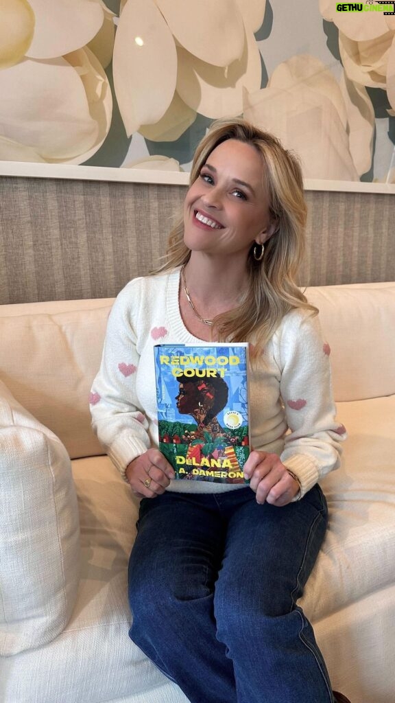 Reese Witherspoon Instagram - Our February @reesesbookclub pick is #RedwoodCourt by @delana.r.a.dameron! 📖📚 This book is filled with a sense of nostalgia as Mika takes us down memory lane, sharing stories of her Southern Black family through a collection of vivid vignettes. Read and discuss with us all month at #reesesbookclub as we explore community, love, and what it means to be seen in this exquisite debut.