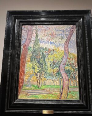Regina Spektor Instagram - What an unbelievable gift to spend the morning @metmuseum taking in the last day of their incredible Van Gogh’s Cypresses exhibit ❤️🙌 Thank you for having me!

Being in the same room as those precious works- many collected from different museums and private collections- was like being a guest at an incredible family reunion. You could almost feel how happy they were to be together. 

Glancing from one to another in the same space felt so special. Seeing letters to his family up close, the brush strokes, and reading about the history of each work- it all filled me up! 

If I didn’t have to get to the festival tomorrow, I would have stayed forever (or at least till closing time…) 

If you’re visiting NYC or you live here- get yourself to #themet 

The permanent collection is part of my soul, I’ve been coming here since I was small… They always have new incredible exhibits arriving so become friends with this treasure of our city, and you’ll always feel inspired! Today I’m floating having gotten the chance! Extra thanks to Kristen for taking the time to share her knowledge and time with me! 💕👏🙌🌟🖼️ 

Now to finish packing and to get myself to the Vineyard for @beachroadweekend (*this sunday, my last set of the summer 🎶🐚)

PS. I tried my best to capture some moments to share here. There was so much I can’t do it justice. For example- a really interesting thing is that sketch in slide 3 is actually the final version. He painted the painting first, but then wanted to do the sketch because he wasn’t finished with the idea…