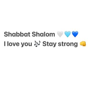 Regina Spektor Instagram - Love, love, love, and more love! Be safe, be healthy, be strong, and be resilient🤍🩵💙
Shabbat Shalom and may good news fill our world!