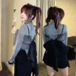 Reina Tanaka Instagram – .
バースデーイベントの衣装
もう1着はこれでした🩶🖤
・‥…━━━☞・‥…━━━☞
#れーなこーで
#バースデーイベント #衣装
#ヴィオレッタ #violetta 
#ZARA #SHEIN