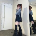 Reina Tanaka Instagram - . バースデーイベントの衣装 もう1着はこれでした🩶🖤 ・‥…━━━☞・‥…━━━☞ #れーなこーで #バースデーイベント #衣装 #ヴィオレッタ #violetta #ZARA #SHEIN