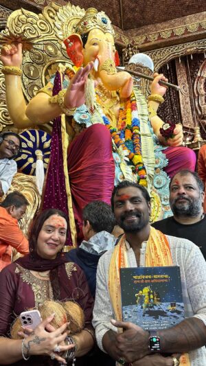 Remo D'Souza Instagram - GANPATI BAPA MORYA 🙏. @lalbaugcharaja @lizelleremodsouza @poojakrunalshah_ @varshablive @tusharhiranandani @suurajsinnghblive