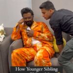 Remo D'Souza Instagram - Inko sb janna hota h 😂 Is your younger sibling this irritating ? 😂 @remodsouza 🫶🏻 #kainfam #comedy #desimemes #feelkaroreelkaro #feelitreelit