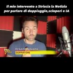 Renato Novara Instagram - Ieri sono intervenuto a Striscia la Notizia per parlare di doppiaggio, di sciopero e di intelligenza artificiale 🎬 Fatemi sapere la vostra!