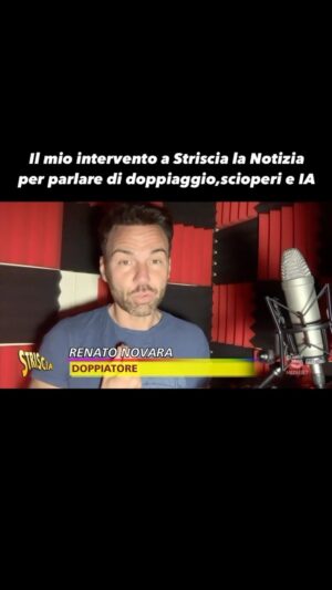Renato Novara Instagram - Ieri sono intervenuto a Striscia la Notizia per parlare di doppiaggio, di sciopero e di intelligenza artificiale 🎬

Fatemi sapere la vostra!