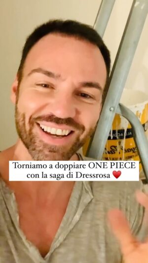 Renato Novara Instagram - Torniamo a doppiare ONE PIECE con la saga di DRESSROSA! 🍿

Le nuove puntate vi aspettano su Italia 2 😍
Non mancate!

#OnePiece #Dressrosa #Doppiaggio