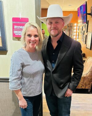 Rhonda Vincent Instagram - I sang with @codyjohnson on his album “Human The Double Album” the song Treasure - and now I finally go to meet him tonight at the Grand Ole @opry !! Such a nice guy!!