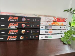 Rick Remender Instagram - Did you know that FEAR AGENT, BLACK SCIENCE and LOW prestige oversize hardcovers are all currently in print? That never happens. They are all usually sold out. And what are you doing with your money? Buying gems on some video game casino app that’s got you so addicted you have to keep throwing money into the wind? Drugs, fast food, collectible chase sneakers? Whatever it is it’s wrong. Step up to the plate and do the right thing for once. 

For your moneys sake if not for yours.