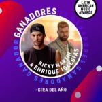 Ricky Martin Instagram – Gracias a todos los que votaron, #LatinAMAs por este reconocimiento.  Por supuesto al pana @enriqueiglesias a @sebastianyatra y a ese maravilloso públicos que estuvo con nosotros noche tras noche. ¡Seguimos! 🎉🔥